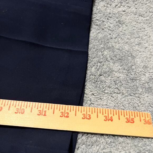 Trina Turk Dress Pants Womens 6 (32x33) Navy Blue  Straight Mid Rise - Picture 8 of 10
